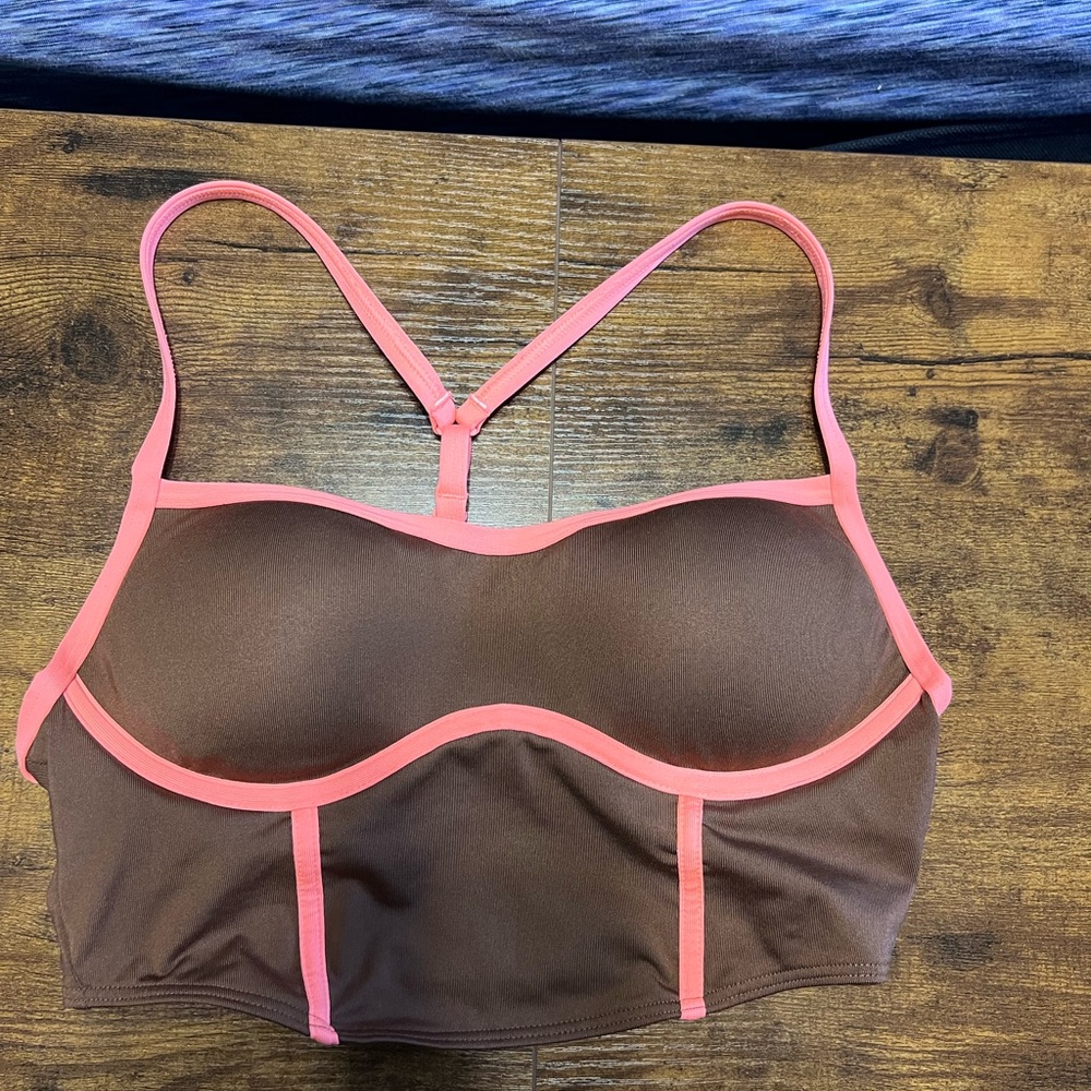 PINK Victoria's Secret Brown and Pink Bra